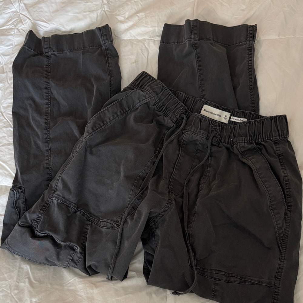 Abercrombie & Fitch Charcoal Cargo Pants